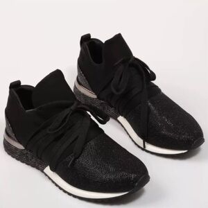 J Slides Metallic Zoro Sneaker in Black